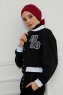 Ellie - Bordeaux Bomull Turban