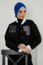 Ellie - Blå Bomull Turban
