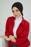 Ellie - Svart Bomull Turban