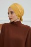 Ellie - Senapsgul Bomull Turban