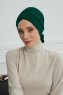 Ellie - Mörkgrön Bomull Turban
