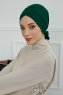 Ellie - Mörkgrön Bomull Turban