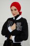 Ellie - Röd Bomull Turban