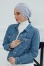 Ellie - Ljusgrå Bomull Turban