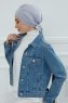 Ellie - Ljusgrå Bomull Turban