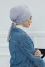 Ellie - Ljusgrå Bomull Turban