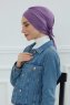 Ellie - Violet Bomull Turban
