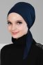 Felicia - Marinblå Bomull Turban