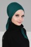 Felicia - Mörkgrön Bomull Turban