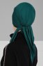 Felicia - Mörkgrön Bomull Turban