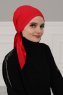 Felicia - Röd Bomull Turban