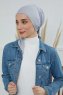 Felicia - Ljusgrå Bomull Turban