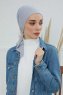 Felicia - Ljusgrå Bomull Turban