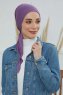 Felicia - Violet Bomull Turban