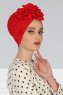 Kerstin - Röd Bomull Turban - Ayse Turban