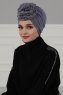 Kerstin - Grå Bomull Turban - Ayse Turban