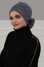 Kerstin - Grå Bomull Turban - Ayse Turban