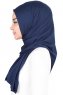 Sigrid - Marinblå Bomull Hijab - Ayse Turban