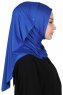 Sigrid - Blå Bomull Hijab - Ayse Turban