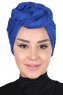 Sigrid - Blå Bomull Hijab - Ayse Turban