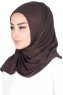 Sigrid - Brun Bomull Hijab - Ayse Turban