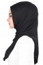 Sigrid - Svart Bomull Hijab - Ayse Turban