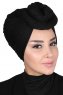 Sigrid - Svart Bomull Hijab - Ayse Turban