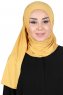 Sigrid - Senapsgul Bomull Hijab - Ayse Turban