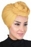 Sigrid - Senapsgul Bomull Hijab - Ayse Turban