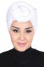Sigrid - Vit Bomull Hijab - Ayse Turban