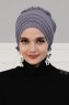Monica - Grå Bomull Turban - Ayse Turban