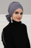 Monica - Grå Bomull Turban - Ayse Turban