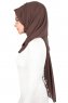 Joline - Brun Premium Chiffon Hijab