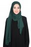 Joline - Mörkgrön Premium Chiffon Hijab