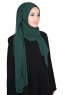 Joline - Mörkgrön Premium Chiffon Hijab