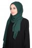 Joline - Mörkgrön Premium Chiffon Hijab