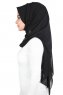 Joline - Svart Premium Chiffon Hijab