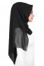 Joline - Svart Premium Chiffon Hijab