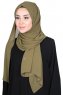 Joline - Khaki Premium Chiffon Hijab