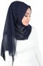 Joline - Marinblå Premium Chiffon Hijab