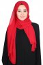Joline - Röd Premium Chiffon Hijab