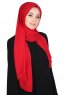 Joline - Röd Premium Chiffon Hijab