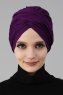 Fiona - Lila Bomull Turban - Ayse Turban