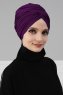 Fiona - Lila Bomull Turban - Ayse Turban