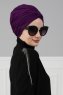Fiona - Lila Bomull Turban - Ayse Turban
