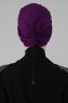 Fiona - Lila Bomull Turban - Ayse Turban