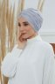 Fiona - Ljusgrå Bomull Turban