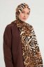 Ayten - Brun Mönstrad Hijab