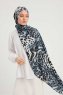 Ayten - Indigo Mönstrad Hijab