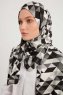 Banou - Svart Mönstrad Hijab